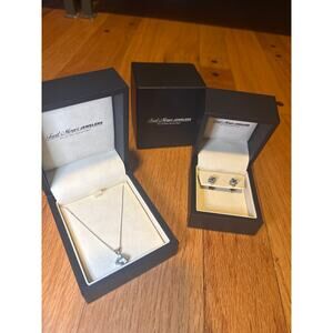 2 pc. matching set: Dec birthstone Blue Turquoise